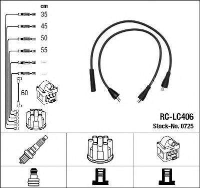 NGK 0725 Комплект дротів запалювання