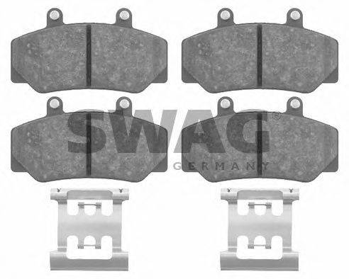 SWAG 21233 Комплект гальмівних колодок, дискове гальмо