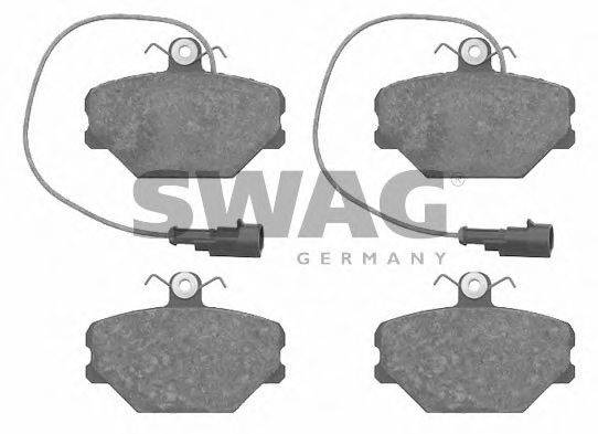 SWAG 21533 Комплект гальмівних колодок, дискове гальмо