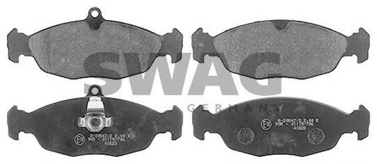 SWAG 99116082 Комплект гальмівних колодок, дискове гальмо