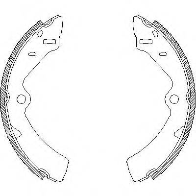 ROADHOUSE 416700 Комплект гальмівних колодок