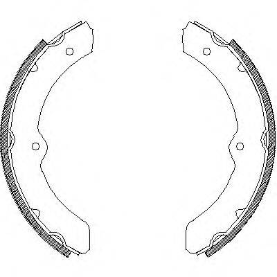 TOYOTA 0449536050 Комплект гальмівних колодок