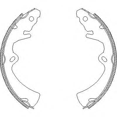 MAZDA BB6226310A Комплект гальмівних колодок