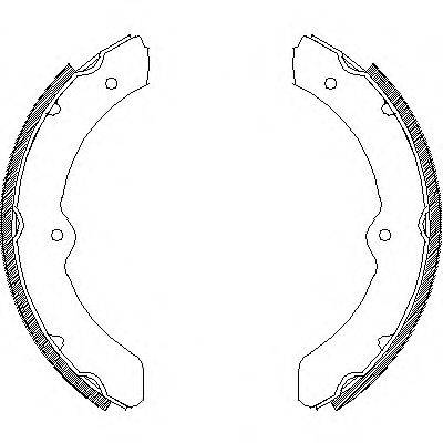 REMSA 431000 Комплект гальмівних колодок