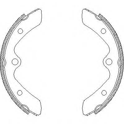 REMSA 437500 Комплект гальмівних колодок