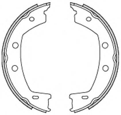 REMSA 475500 Комплект гальмівних колодок, стоянкова гальмівна система