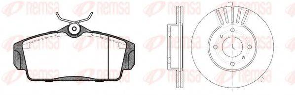REMSA 870400 Комплект гальм, дисковий гальмівний механізм