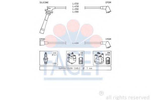 FACET 49732 Комплект дротів запалювання