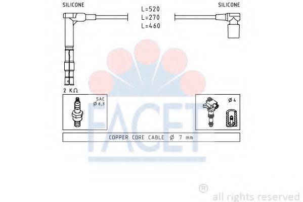 FACET 49316 Комплект дротів запалювання