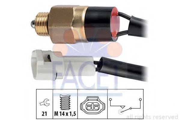 FACET 76120 Вимикач, фара заднього ходу