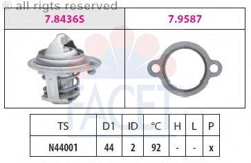 FACET 78436 Термостат, охолоджуюча рідина