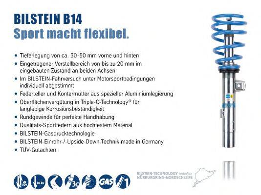 BILSTEIN BIL014766 Комплект ходової частини, пружини / амортизатори