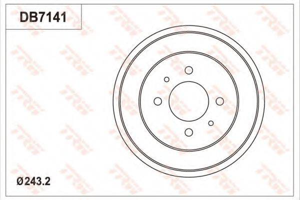 TRW DB7141 Гальмівний барабан