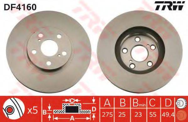 TOYOTA 4351220740 гальмівний диск