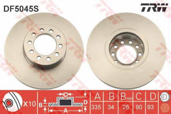 TRW DF5045S гальмівний диск