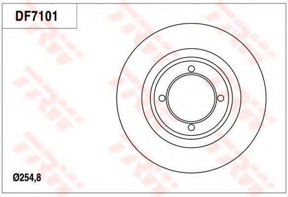 TRW DF7101 гальмівний диск