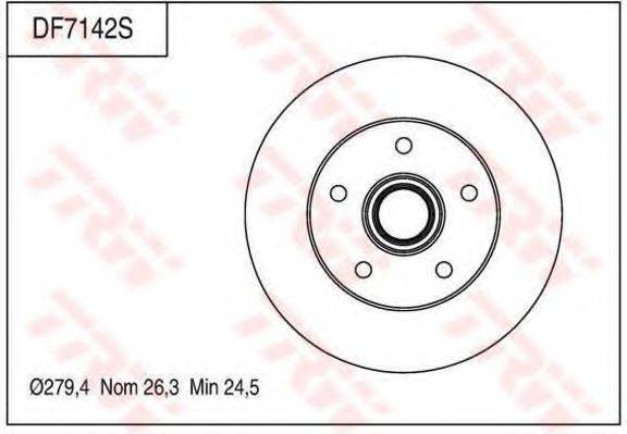 CHEVROLET 14008640 гальмівний диск