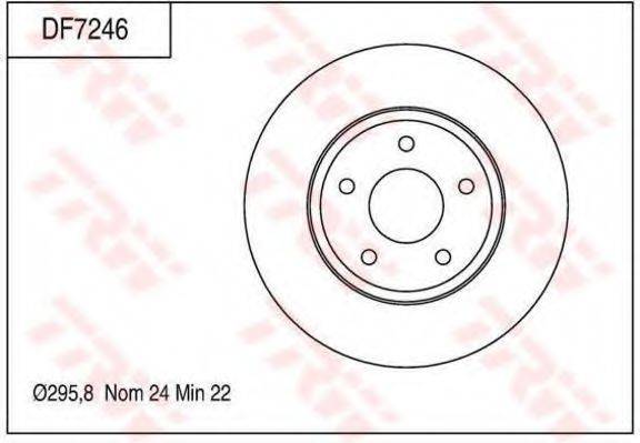 NISSAN (DONGFENG) 402069W100-C166 гальмівний диск