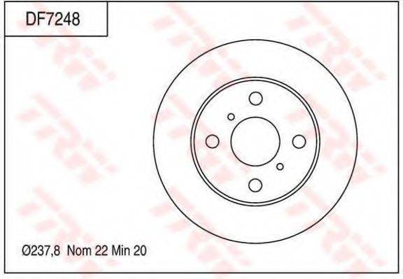 TOYOTA 43512 20530 гальмівний диск