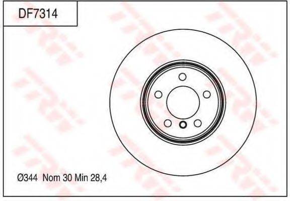 TRW DF7314 гальмівний диск