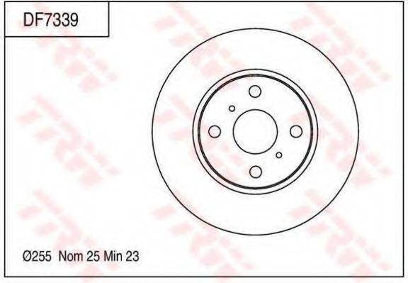 TOYOTA 4351252070 гальмівний диск