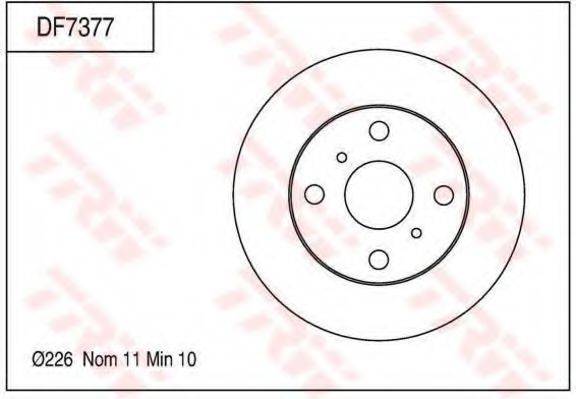 TRW DF7377 гальмівний диск