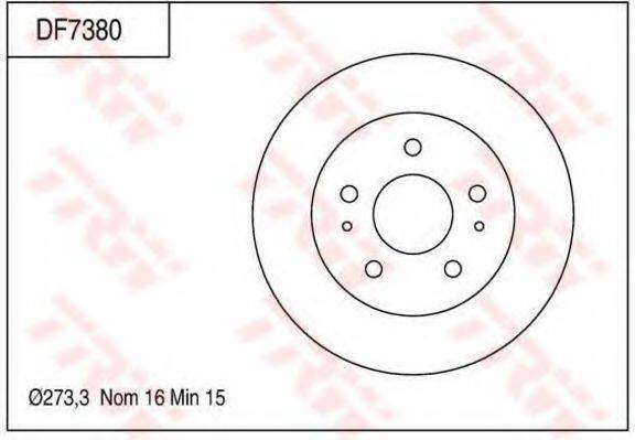 TRW DF7380 гальмівний диск