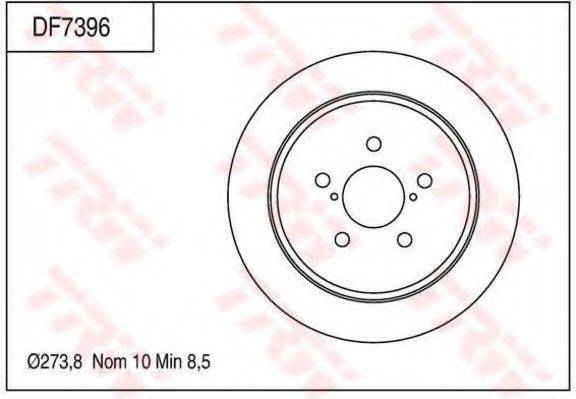 TRW DF7396 гальмівний диск