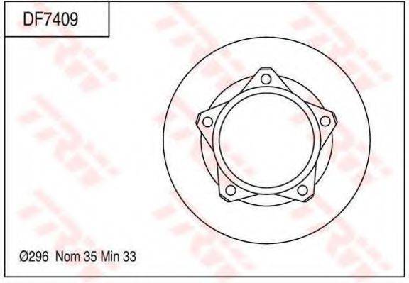 TOYOTA 43512 37090 гальмівний диск