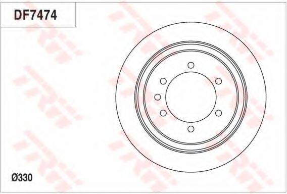 TRW DF7474 гальмівний диск