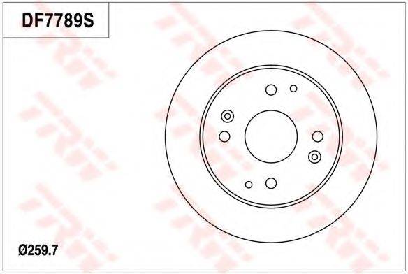 TRW DF7789 гальмівний диск
