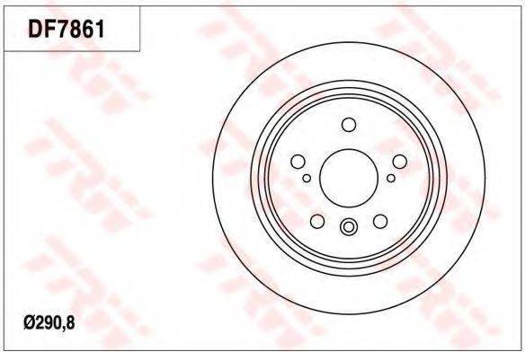 TRW DF7861 гальмівний диск