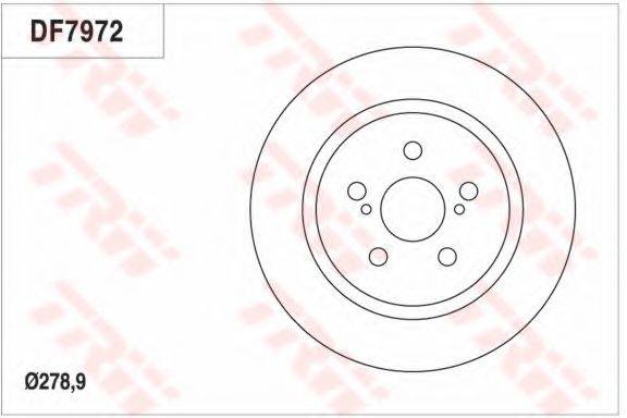 TRW DF7972 гальмівний диск