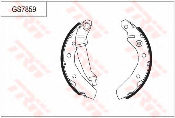 TRW GS7859 Комплект гальмівних колодок