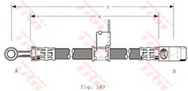 HONDA 46411SB0014 Гальмівний шланг