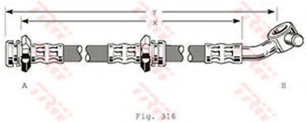 NISSAN 4621145F10 Гальмівний шланг