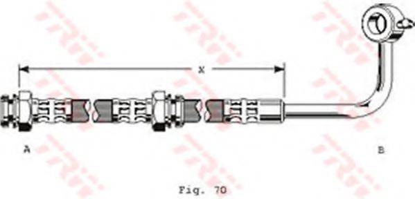 MAZDA B10743980C Гальмівний шланг