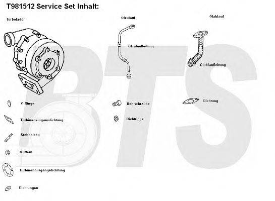 BTS TURBO T911504 Компресор наддув