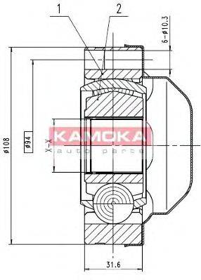 STATIM CW054 Шарнірний комплект, приводний вал