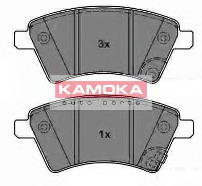 KAMOKA 24391 Комплект гальмівних колодок, дискове гальмо