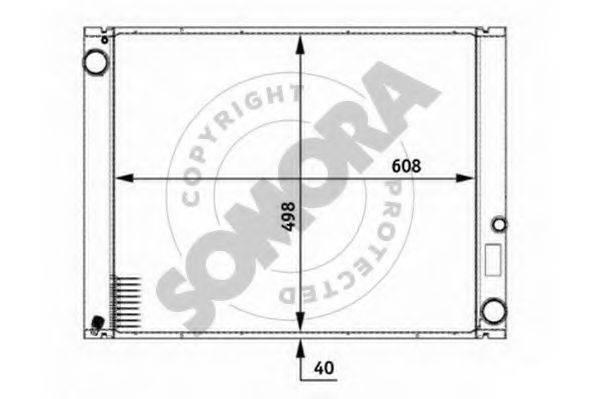 SOMORA 152340 Радіатор, охолодження двигуна