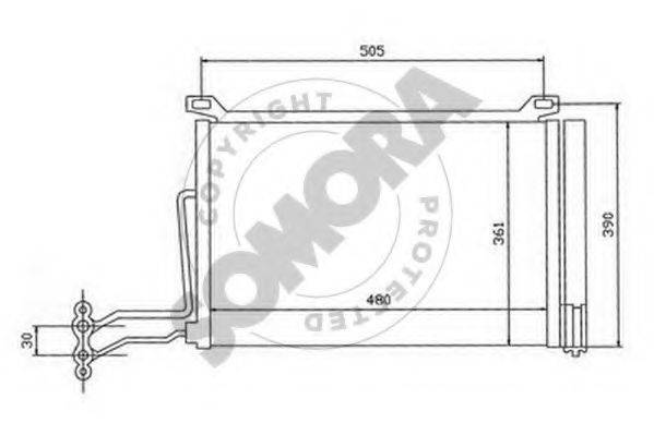 SOMORA 040060A Конденсатор, кондиціонер