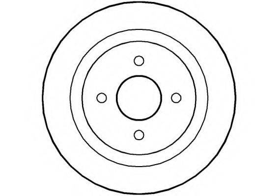NATIONAL NBD1223 гальмівний диск