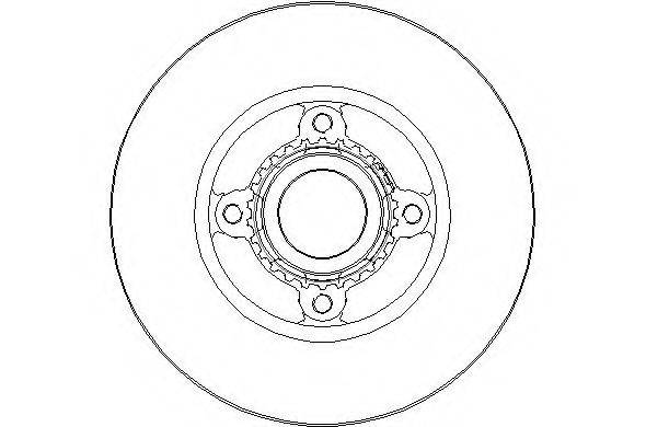 NATIONAL NBD1808 гальмівний диск