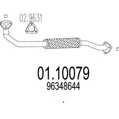 MTS 0110079 Труба вихлопного газу