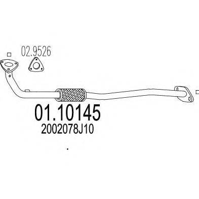 MTS 0110145 Труба вихлопного газу