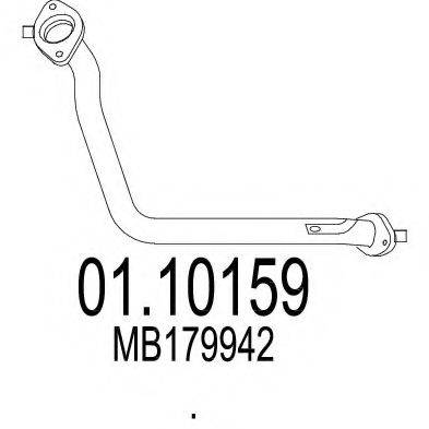 MTS 0110159 Труба вихлопного газу