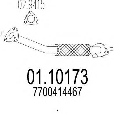 MTS 0110173 Труба вихлопного газу