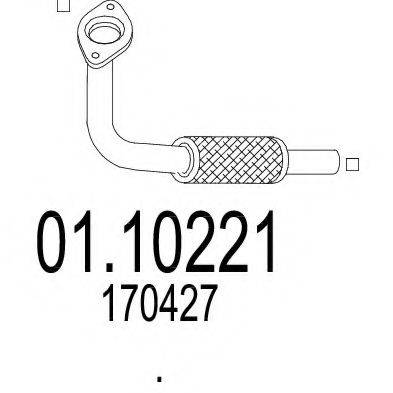MTS 0110221 Труба вихлопного газу