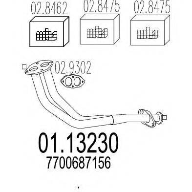 MTS 0113230 Труба вихлопного газу